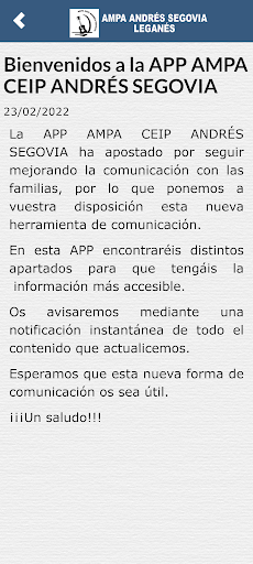 AMPA CEIP Andrés Segovia Screen 3