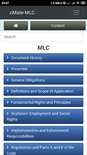 Android application cMate-MLC screenshort