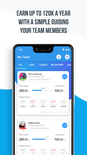 Android application FoodFuels Coach App screenshort