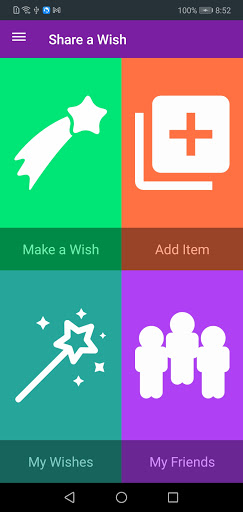 Android application Share a Wish screenshort