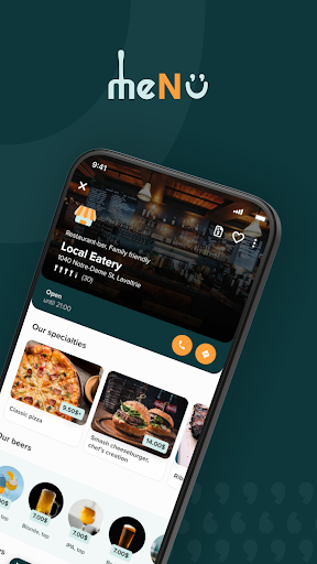 Android application Me N ü - Restaurant menus screenshort