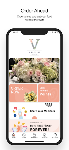 Android application V florist screenshort