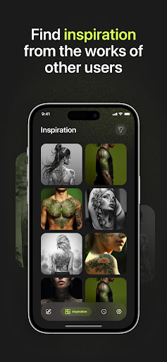 Screenshot of Ta2 - AI Tattoo Generator