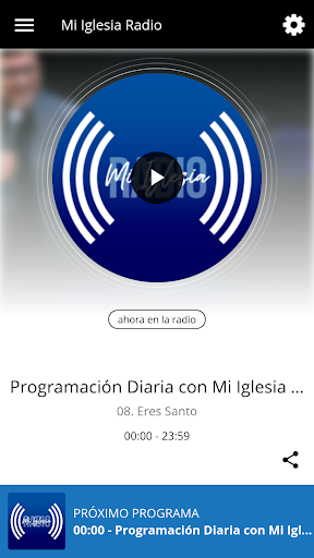 Android application Mi Iglesia Radio screenshort