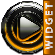 Poweramp widget Orange Glow