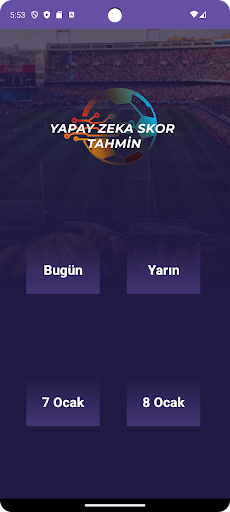 Android application Ai Soccer Predictions screenshort