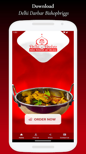 Android application Delhi Darbar Bishopbriggs screenshort