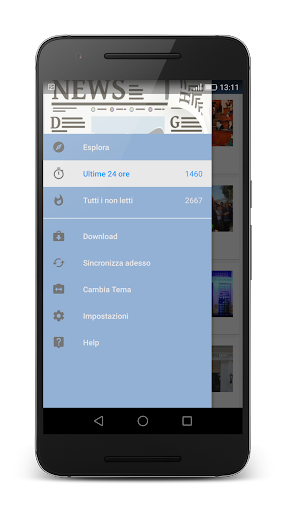 Android application Italia Notizie screenshort