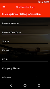 Pilot Invoice Screenshot