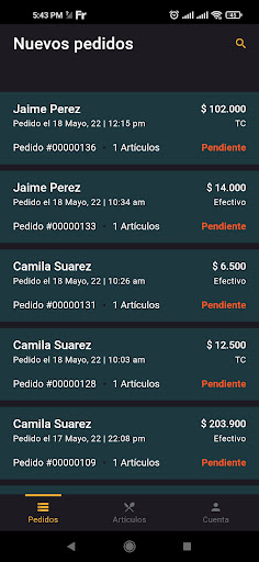 Android application Lo de Pedir - Tienda screenshort