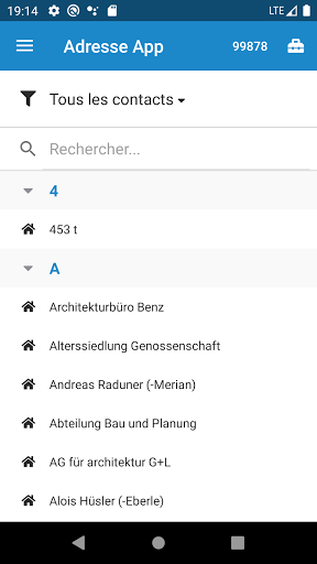 Aperçu de l'application