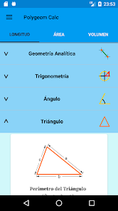 Captura 2 Fórmulas de Geometría android