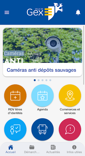 Android application Gex en poche screenshort