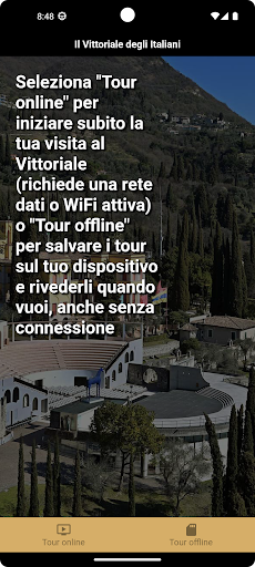 Android application Vittoriale Virtuale screenshort