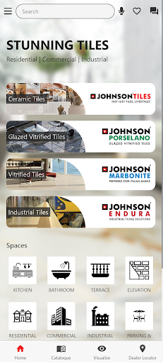 Android application Johnson Tiles screenshort