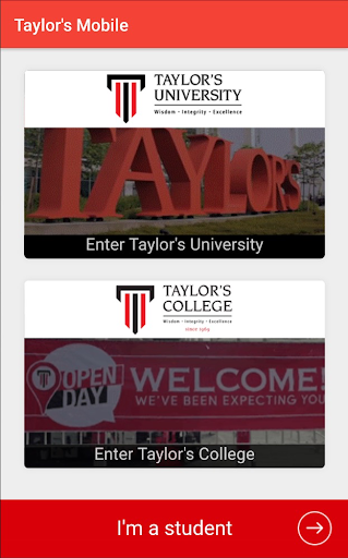 Android application Taylor's Mobile screenshort