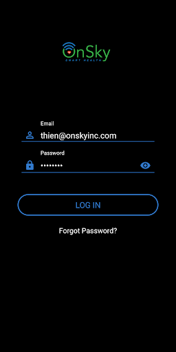 Android application OnSky Health screenshort