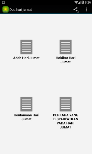 Android application hakikat hari jumat screenshort