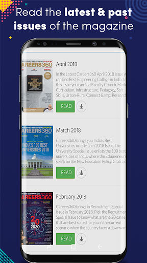 Android application Careers 360 screenshort