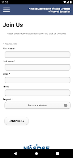 NASDSE Mobile App Screen 3