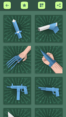 折り紙の武器の指示 紙の銃と剣 Androidアプリ Applion