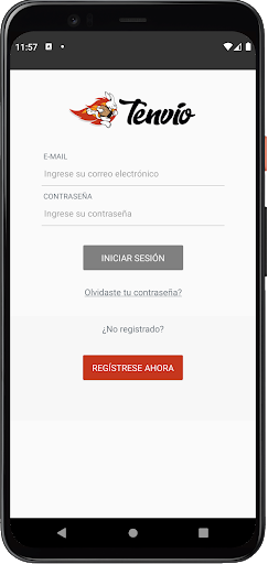Android application TenvioApp Usuario screenshort