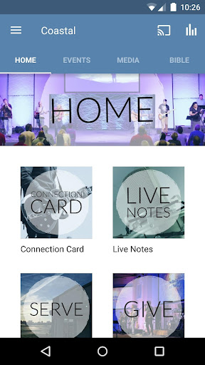 Android application Coastal Community Church VB screenshort