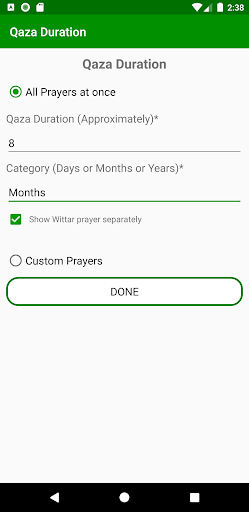 QazaUmri Organizer Screen 3