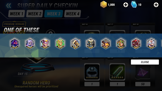 Captura de pantalla premium de Heroes Infinity