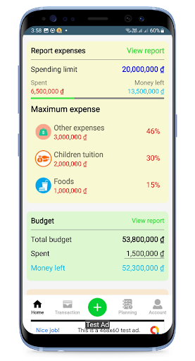 Budget app money management Screen 2