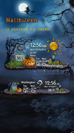 Halloween Weather Widget Theme