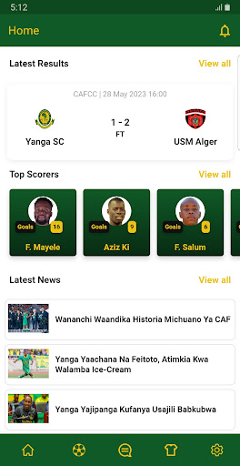 Android application Jangwani Africa - Yanga Mbele screenshort