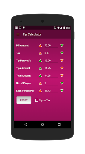 Tip Calculator Screen 3