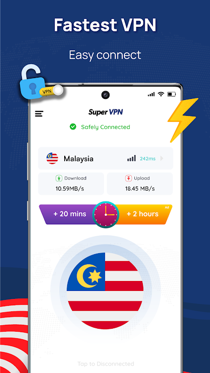Malaysia VPN - Get Malaysia IP - New - (Android)