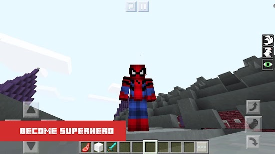 SpiderMan Mod for Minecraft PE Screenshot