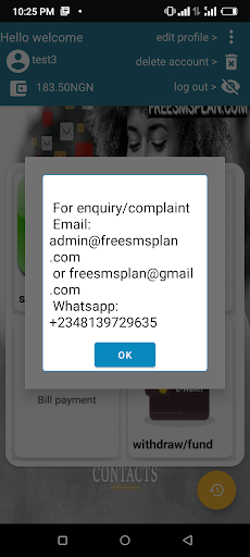 Android application Bulksms App screenshort