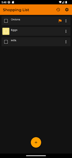 Android application SuperList screenshort