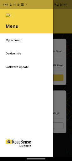 Android application RoadSense screenshort