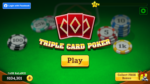 Triple Card Poker 1.4 screenshots 2