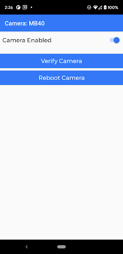 Screenshot of FortiRecorder Mobile