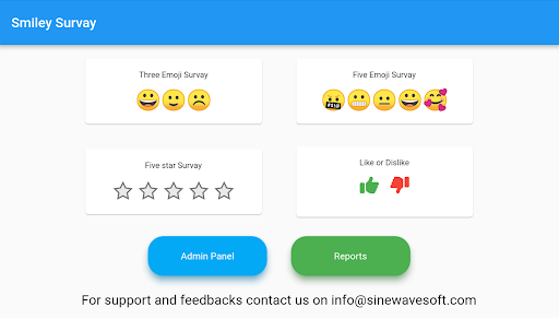 Android application SmileySurvey - Emoji Survey screenshort