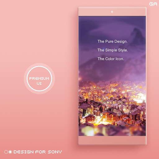 Android application COLOR™ Theme |P Brown - XPERIA screenshort