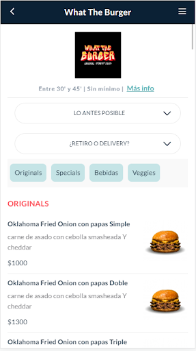 Android application What The Burger screenshort