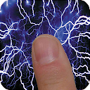 Electric screen simulator: touch for lightning art