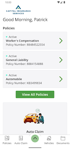 Capital Insurance Svcs Online Screen 2