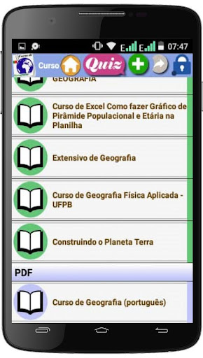 Curso de Geografia (português) Screen 2