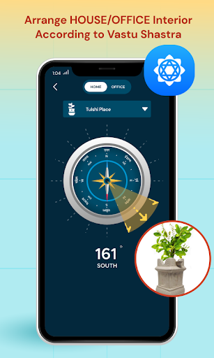 Android application Vaastu Shastra Compass screenshort