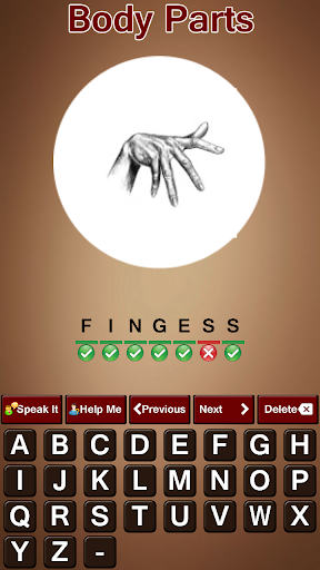 Spelling Master Game Screen 3