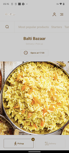Android application Balti Bazaar screenshort