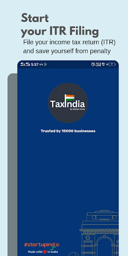 Android application Income Tax Filing- TaxIndia screenshort